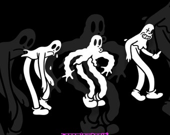 DANCING GHOSTS | koko | Ghostmane | Jdm Decal | Car Sticker | Vinyl Decal