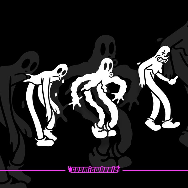 DANCING GHOSTS | koko | Ghostmane | Jdm Decal | Car Sticker | Vinyl Decal