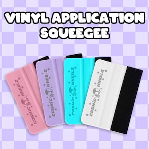 VINYL SQUEEGEE with Felt Edge | Vinyl Wrap | Jdm Sticker | Decal |Tint Application Tool