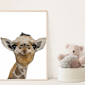 Baby giraffe digital print