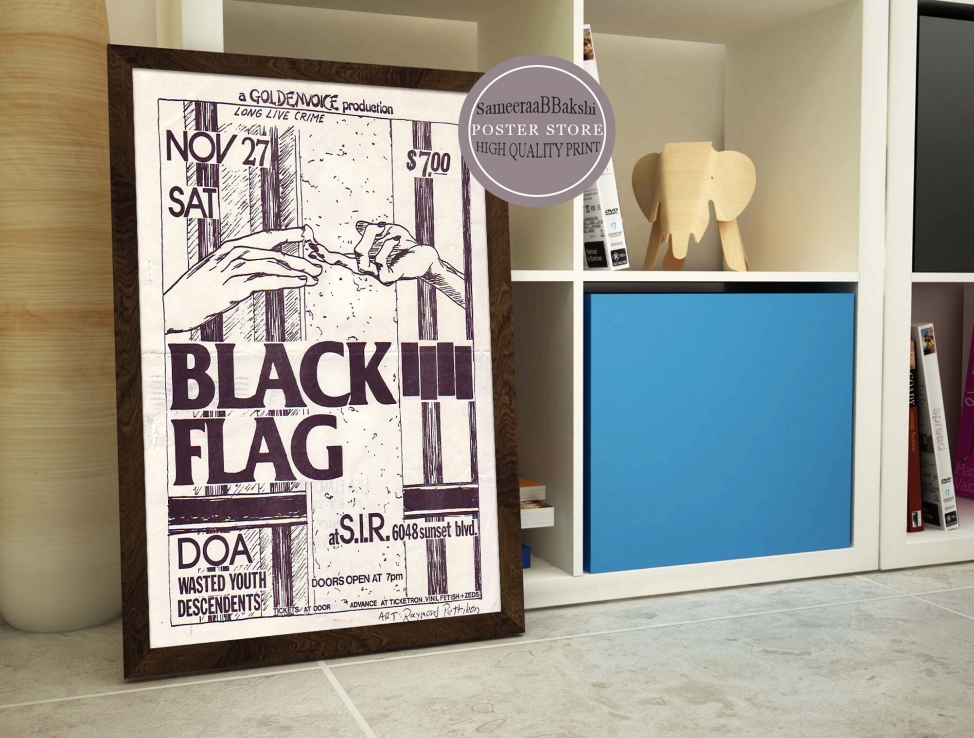 BLACK FLA.G Concert Print Rock Band Vintage Music Poster - Etsy
