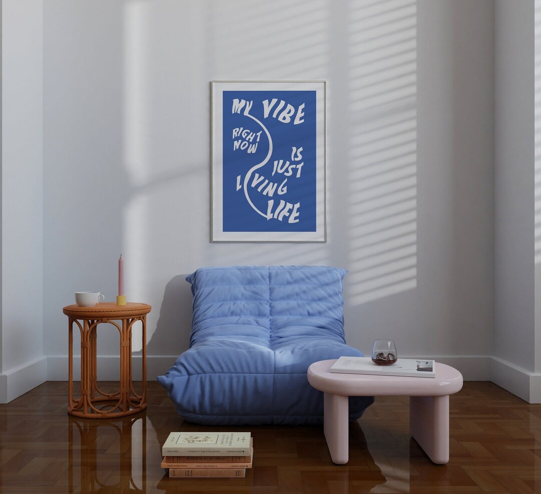 My Vibe Right Now is Just Living Life Wall Art | Kourtney Kardashian