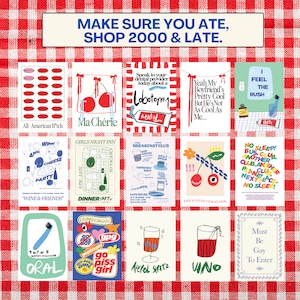 Cartel funky de enjuague bucal de retrolavado, impresión de arte ilustrada a mano / decoración de apartamentos, arte de pared de moda / decoración de apartamentos para baños imagen 9