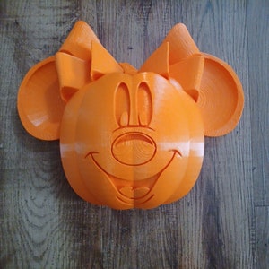 Girl mouse pumpkin Halloween fall themed decor/ craft/ wreath decor/ bows-magnets-headbands-and more
