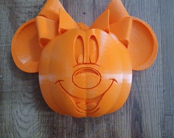 Girl mouse pumpkin Halloween fall themed decor/ craft/ wreath decor/ bows-magnets-headbands-and more