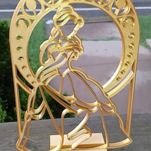 Beauty and the Beast window Decor piece / centerpiece / Wedding / party decor / sweet 16 / quince
