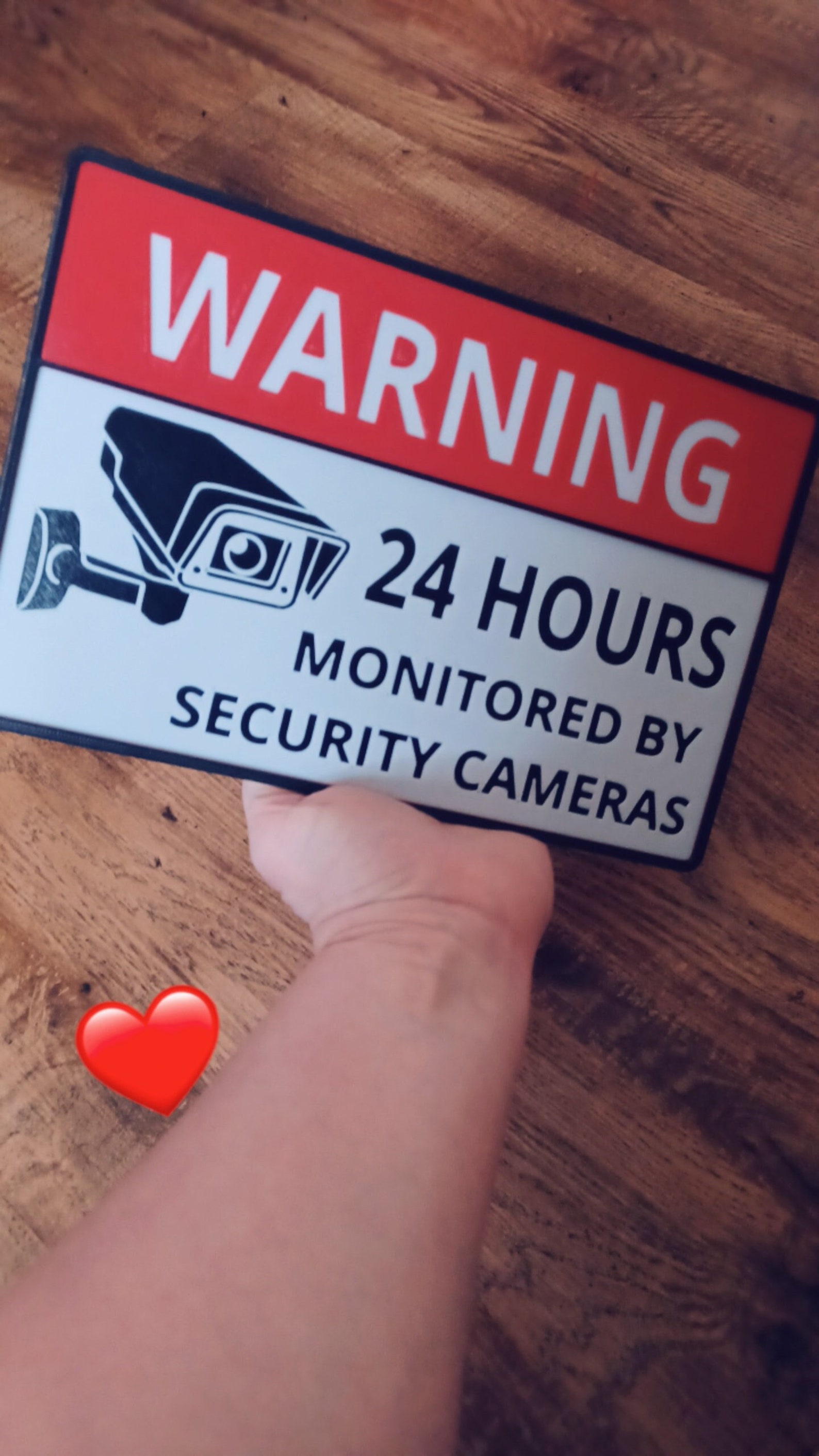 Camera Surveillance Signs Plastic Material/ Protect Homes With Warning ...