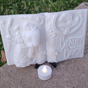 Beauty and the beast 3D style book centerpiece decor, wedding, birthday, or Homedecor