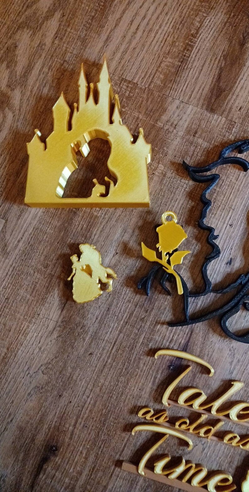 Beauty and the Beast Castle Silhouette Etsy