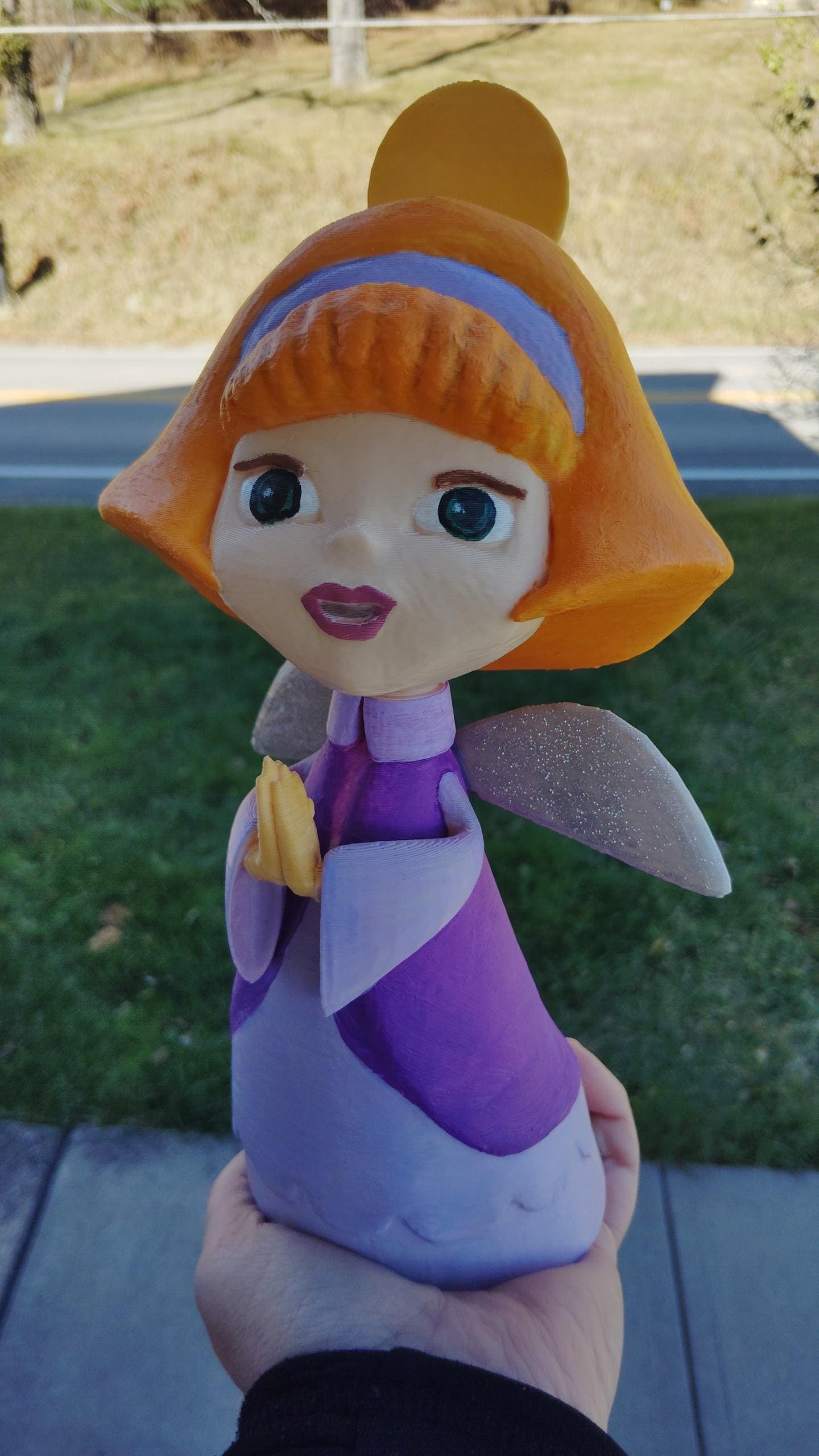 angel purple dress tree topper Purple Angel, Felt Angel Tree Topper, Christmas Angel, Angel Decoration,