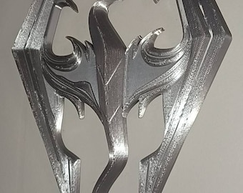 Skyrimm logo inspired Fan art wall decor/cake topper/gameroom decor/ gift