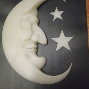 Moon glowing in the dark