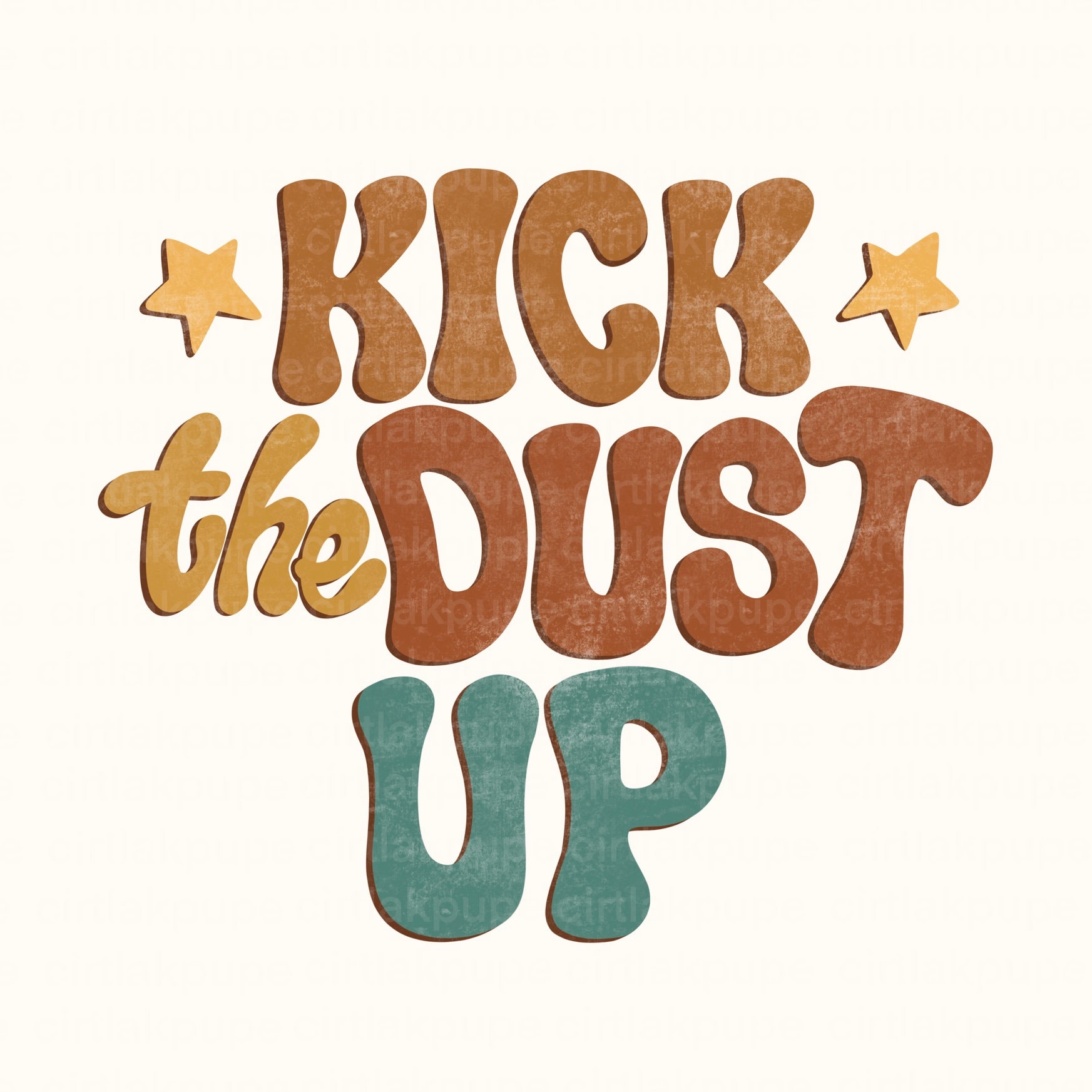 Kick the Dust up PNG Western Sublimation Cowboy Western Etsy