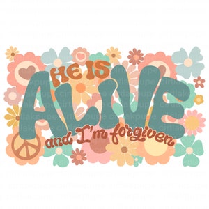 Retro easter png, He is Alive PNG, Happy Easter PNG, Rabbit PNG, Easter Day Png, Jesus Png, Bunny Png, easter Sublimation Design, jesus png