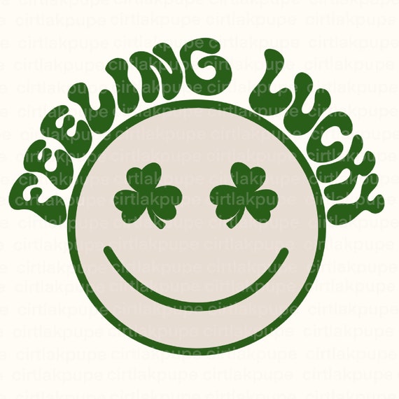 Funny Glitter St Patricks Smile Emoji Sublimation Download Png , Smiley  Lucky PNG Sublimation T Shirt Design , Retro Lucky Smile Emoji Png -   Canada