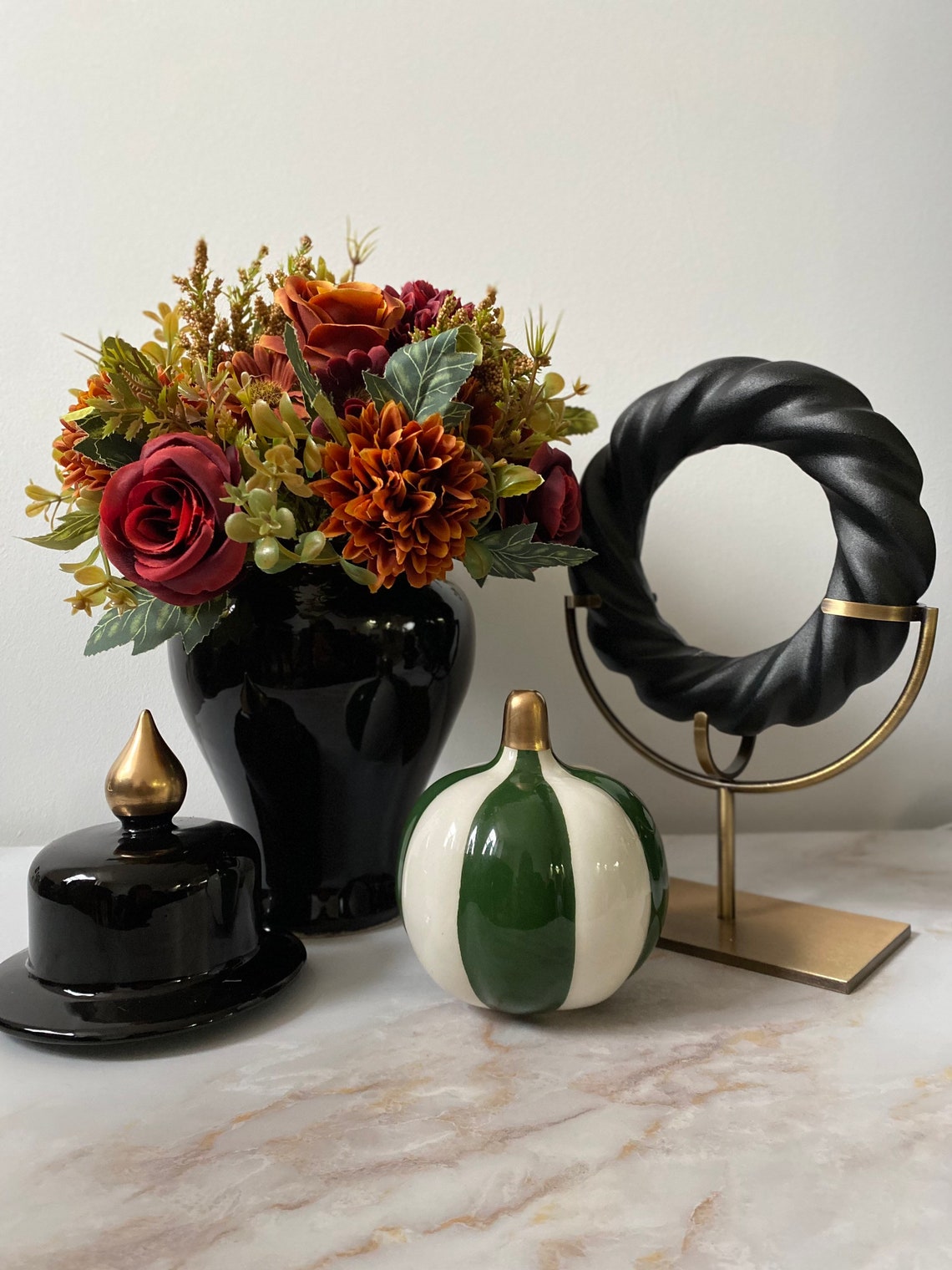 Decorative Ginger Jar With Lid Ceramic Jar Etsy