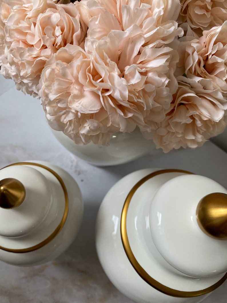 Decorative Ginger Jar With Lid Ceramic Jar Etsy