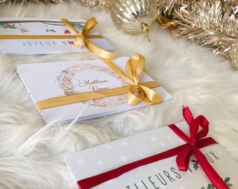 Set of 5 greeting cards to personalize