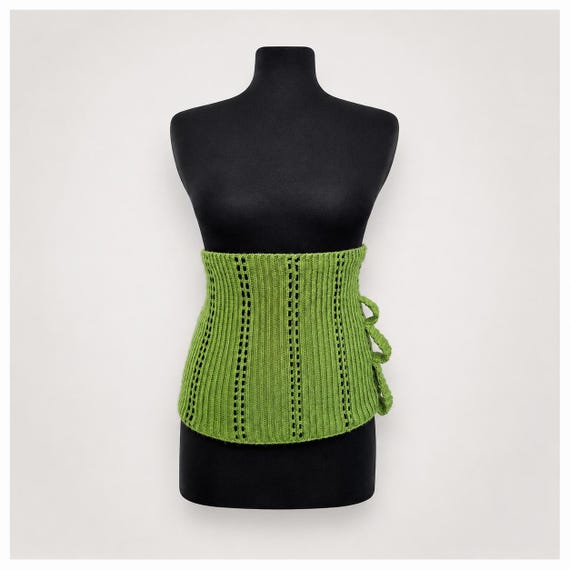 Handmade Knit Haramaki Belt, Roronoa Zoro Inspired Waist Wrap, One