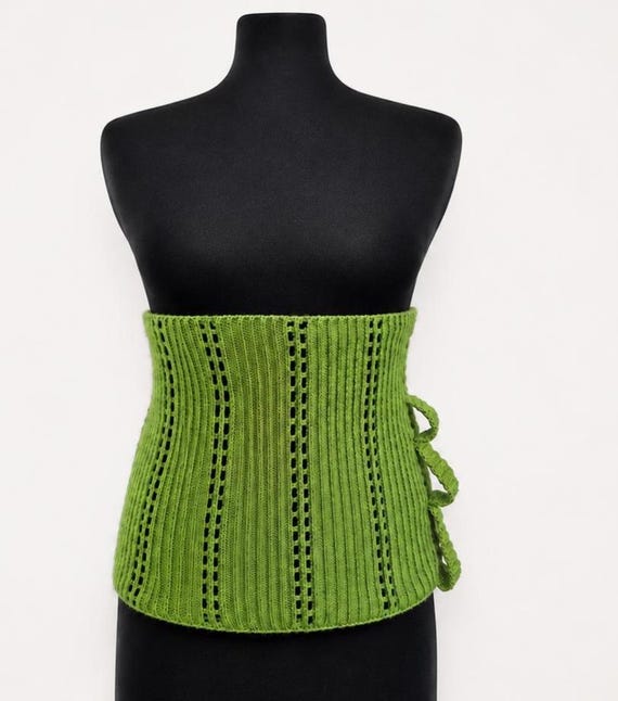 Handmade Knit Haramaki Belt, Roronoa Zoro Inspired Waist Wrap, One