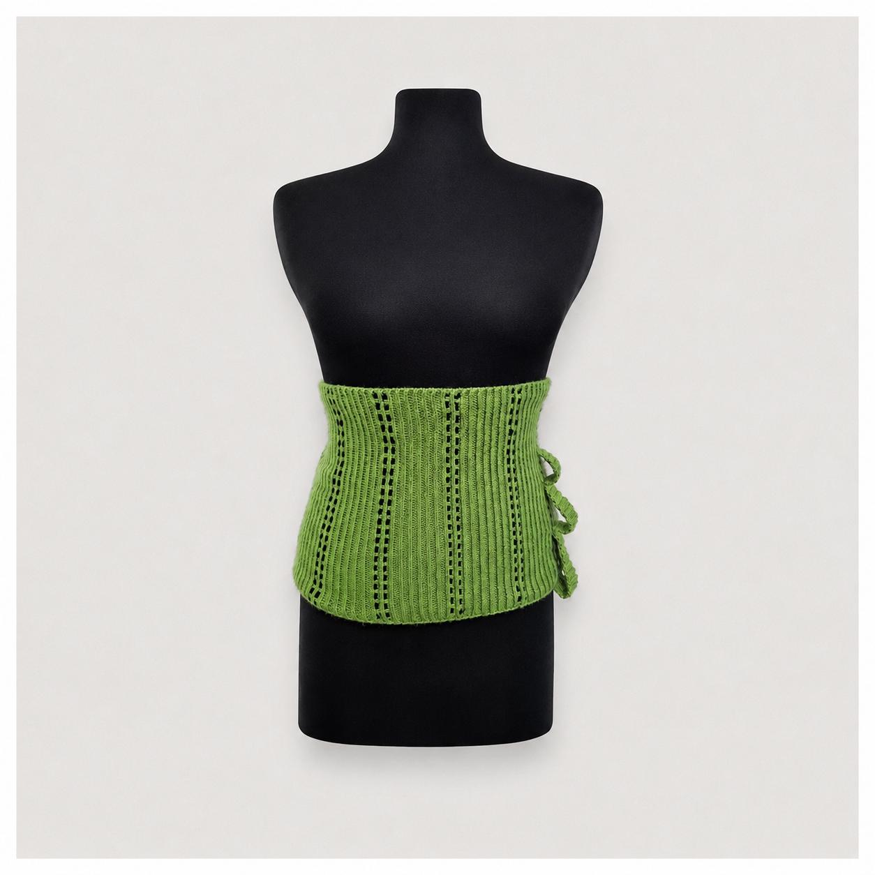 Handmade Knit Haramaki Belt, Roronoa Zoro Inspired Waist Wrap, One