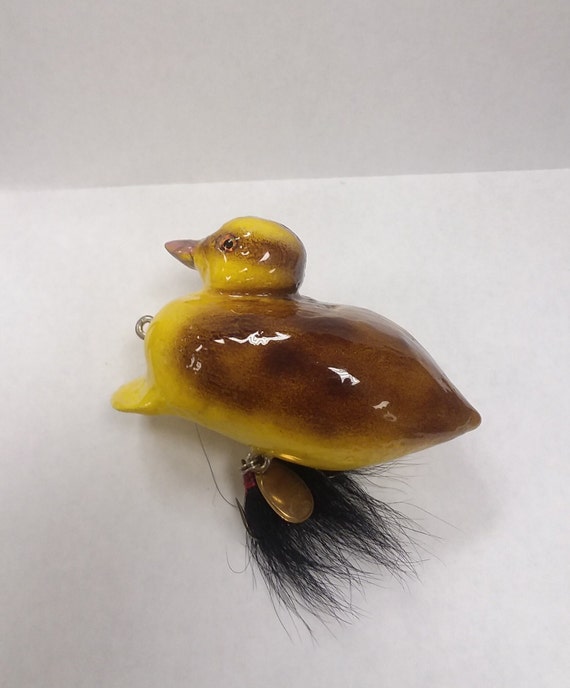 Buy Hand Carved Duckling Surface Water Fishing Lure Online in India 