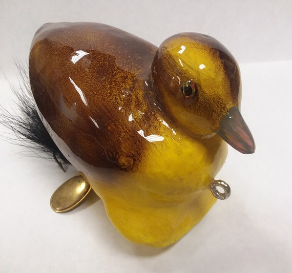 Hand Carved Duckling Surface Water Fishing Lure -  Australia