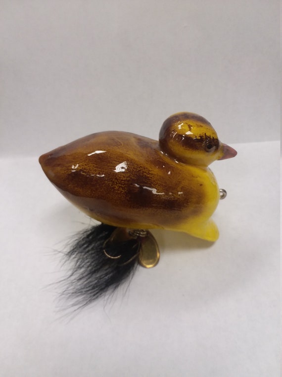 Hand Carved Duckling Surface Water Fishing Lure 
