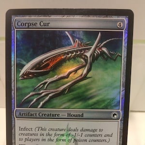 Magic The Gathering Card Corpse Cur Holo Foil Used Good Condition!