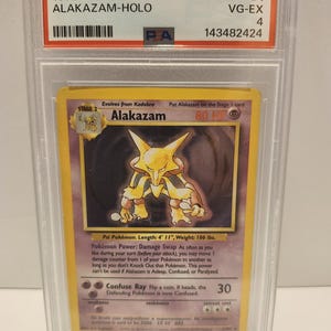 alakazam pokemon card base set 1999 1 French 1st Edition Holo CGC 10 PRIME CITY COMICS As often as you like during your turn (before your attack) Alakazam (056/132) [Mega Evolution: Base