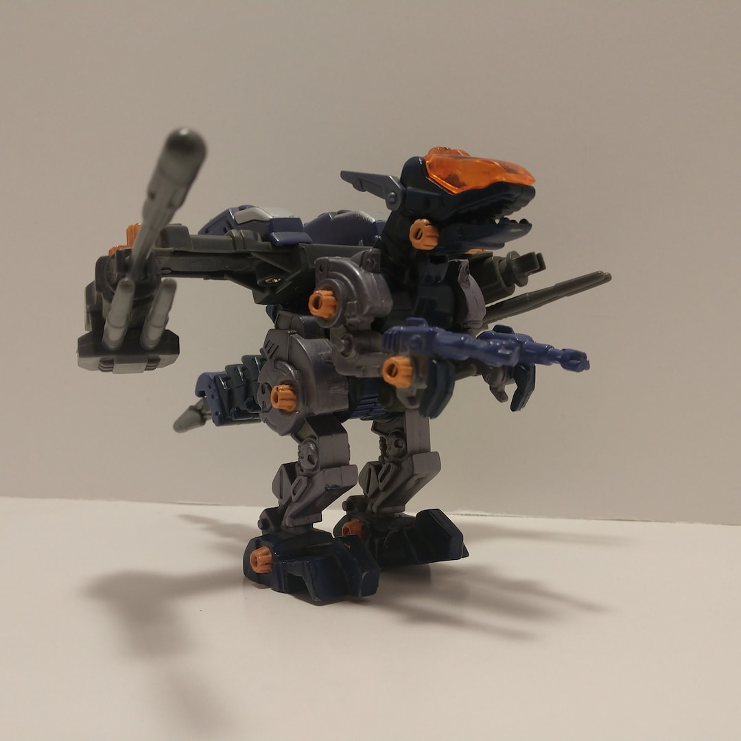 Zoids Action Figure Gun Sniper Velociraptor With Weapons Jet Pack