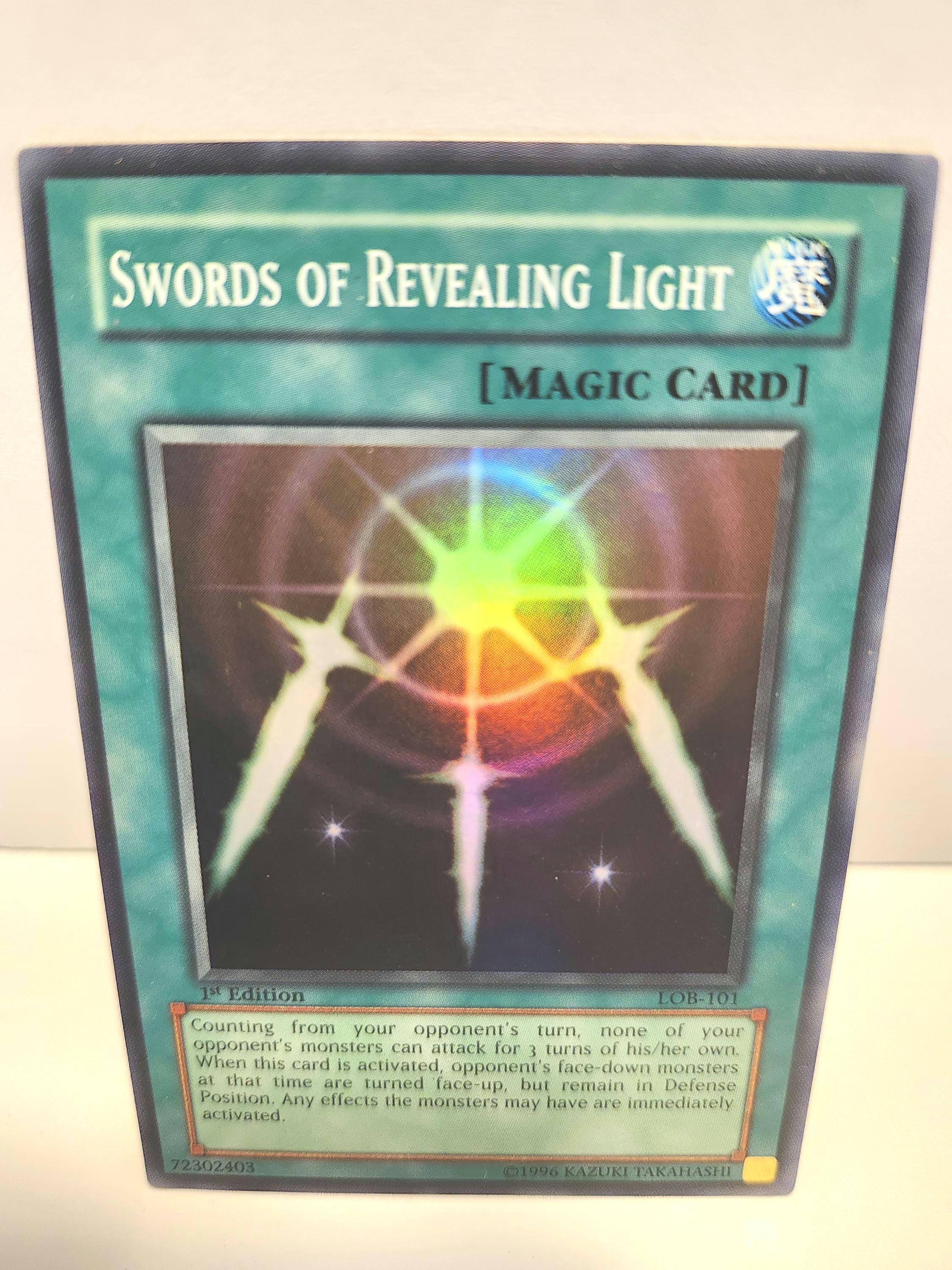Yu-gi-oh Card Swords of Revealing Light LOB-101 1st Edition Vintage Fair to  Good Condition - Etsy