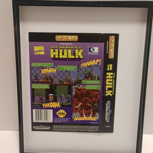 The Incredible Hulk Sega Genesis 1993 Game Cover Original in Picture ...