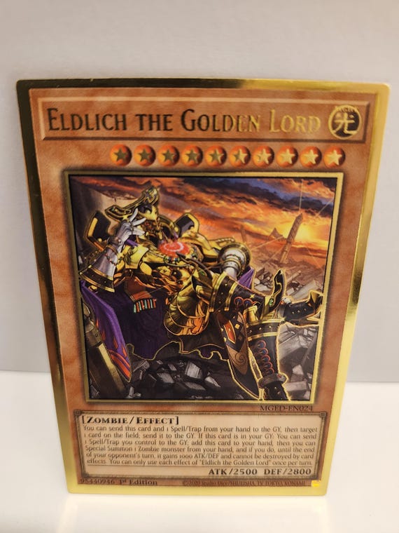 ELDLICH the Golden Lord! MGED-EN024 Premium Gold Rare El Dorado First  Edition Used Good Condition! - Etsy