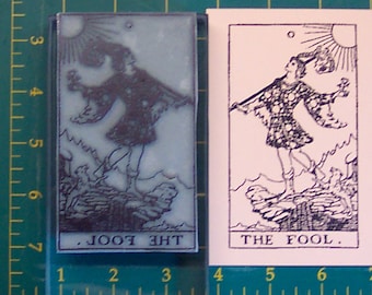 Your Choice Unmounted UM full size Tarot Card rubber stamp