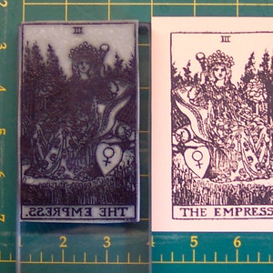 UM Tarot Card rubber stamp #3 The Empress full size