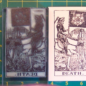 Um Tarot Karten Stempel #13 Tod Originalgröße