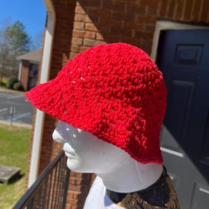 Handmade Crochet Bucket Hat – Lightweight Summer Hat for Women & Teens