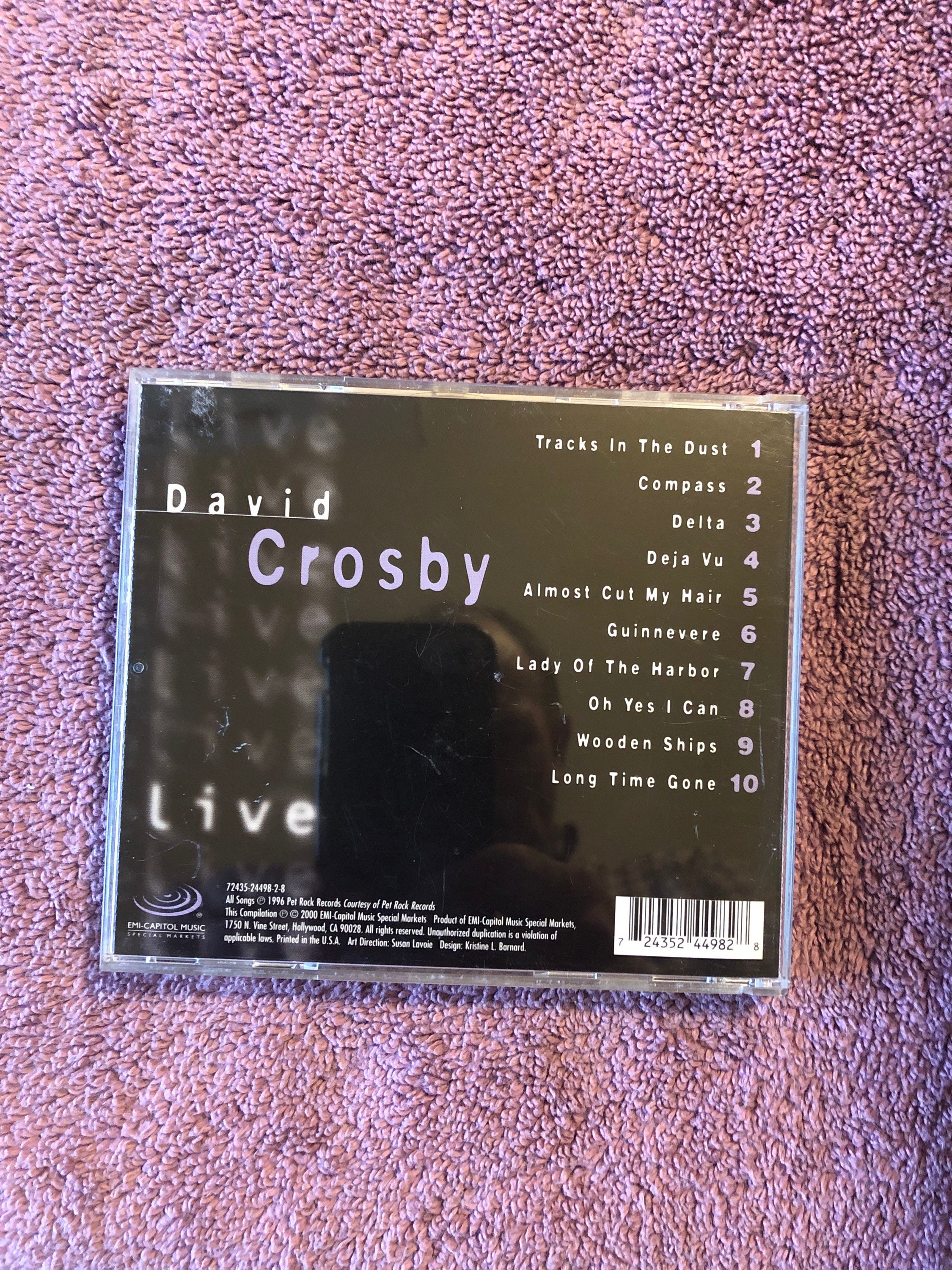 Vintage David Crosby Live Origional CD Rare - Etsy