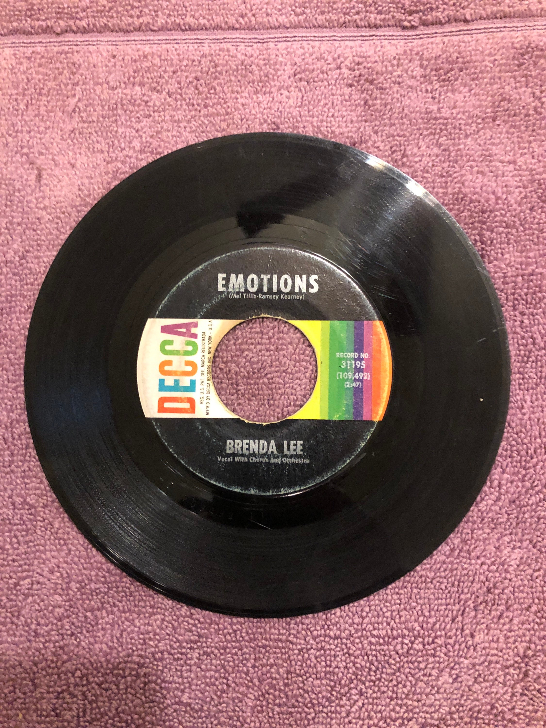 Vintage Brenda Lee Emotions / Im Learning About You 45 - Etsy Australia