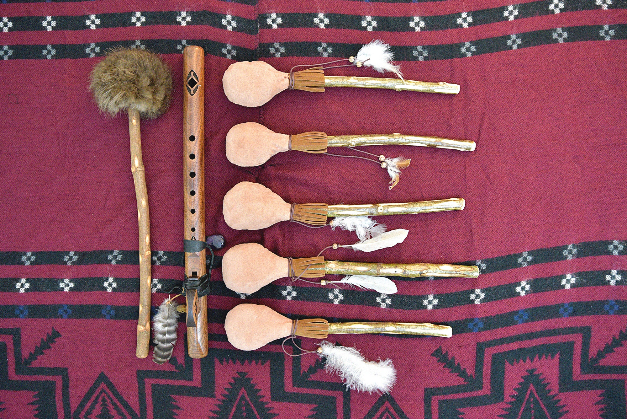 Mailloche Pour Tambour Médecine Chamanique