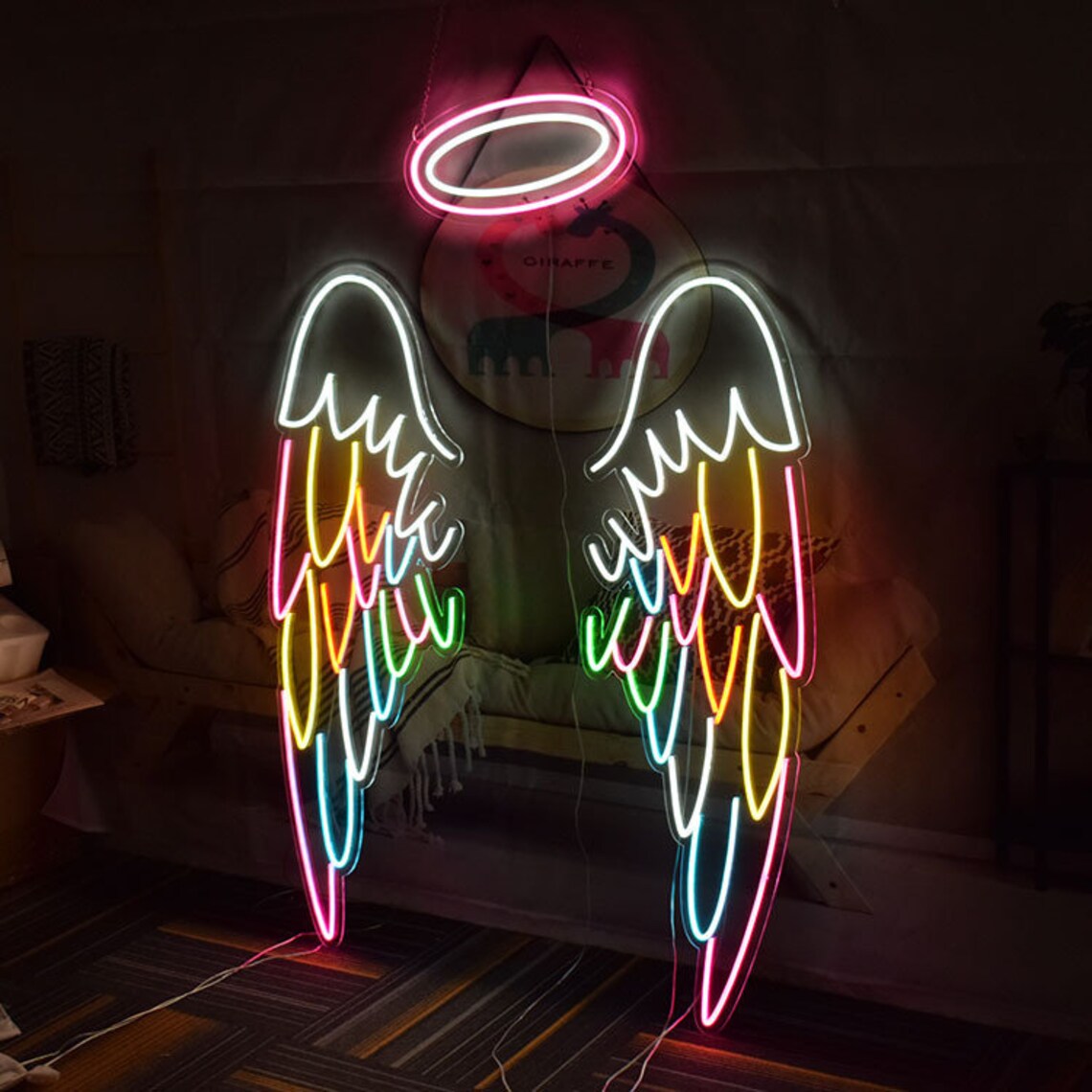 Custom Wings Neon Sign Angel Wings Neon Neon Bar Sign - Etsy