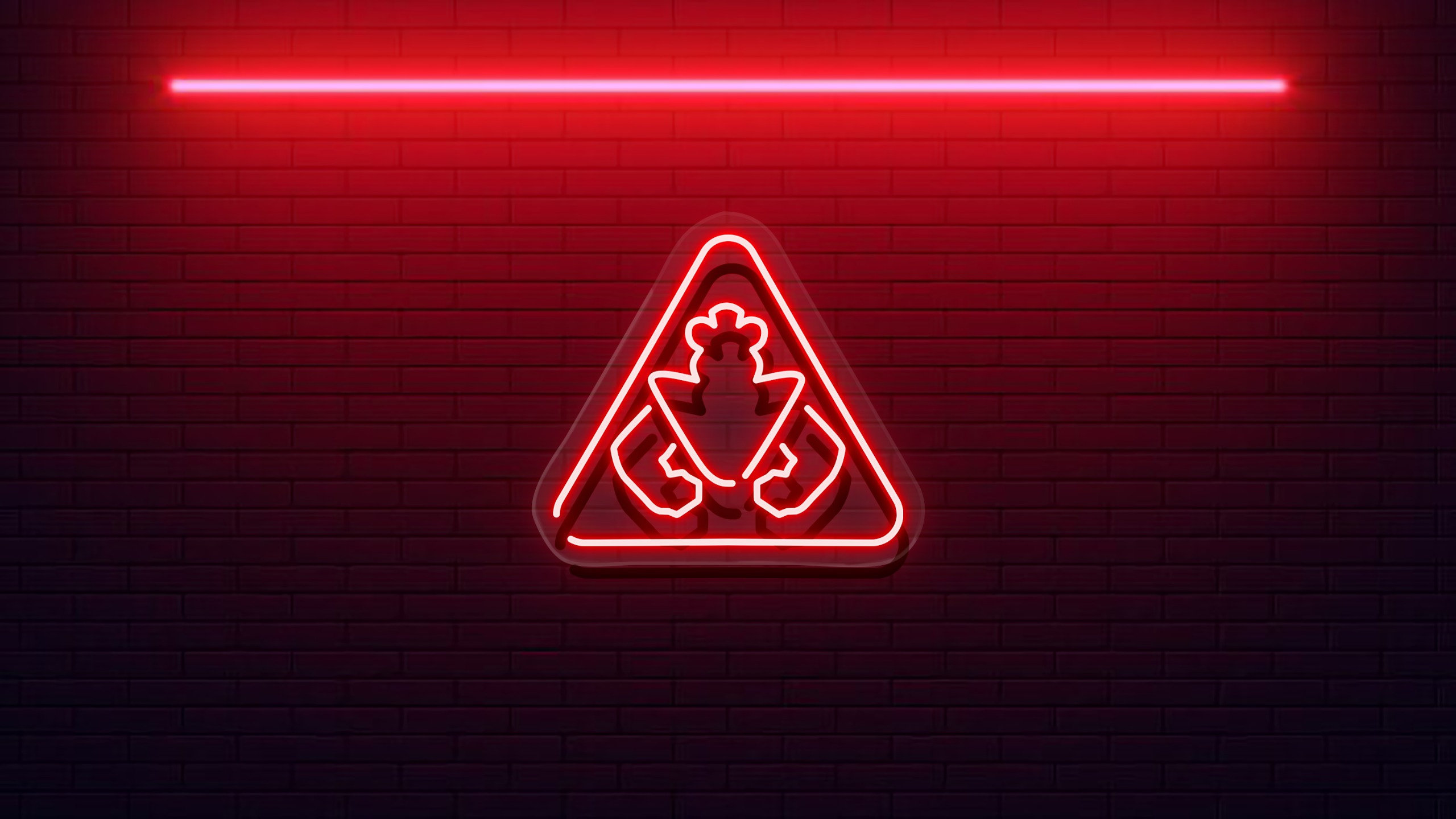 FNAF Security Breach Warning Custom Neon Sign Logo , Neon Like , LED ...