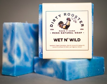 Wet N' Wild I Men's Natural Soap Bestseller, for the outdoorsman, gifts for him, for dad, for husband, for boyfriend.