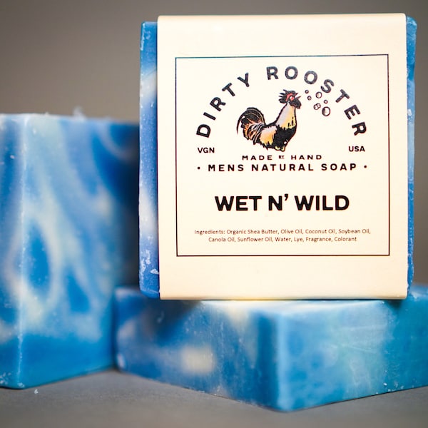 Wet N' Wild I Men's Natural Soap Bestseller, for the outdoorsman, gifts for him, for dad, for husband, for boyfriend.