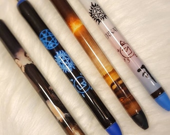Supernatural Gel Ink Pens, Dean Winchester, Sam Winchester, Supernatural Fandom, Supernatural Aesthetic