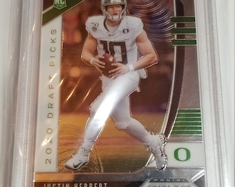 2020 Justin Herbert PSA 10 Rookie card. Prizim #102