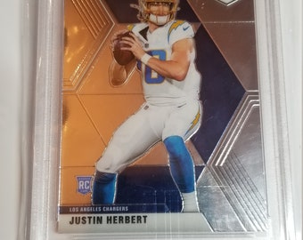 2020 Justin Herbert PSA 10 Rookie. MOSAIC NFL Debut Rookie, #263