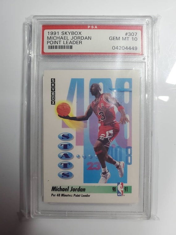 Michael Jordan 1991 Skybox Point Leader PSA 10 GEM MT. Please Read