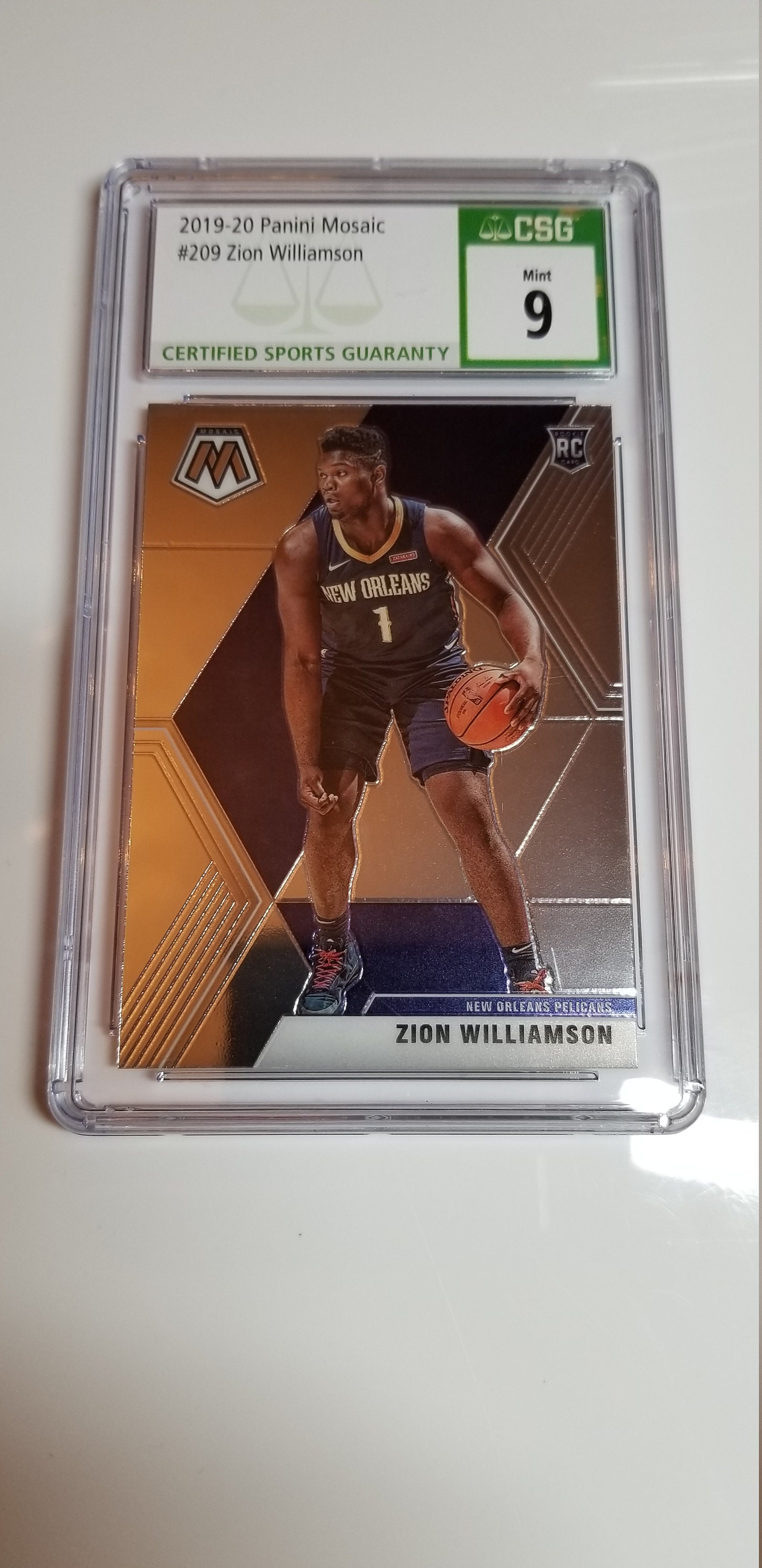 2019 Mosaic Zion Williamson Rookie 209 CSG 9 - Etsy